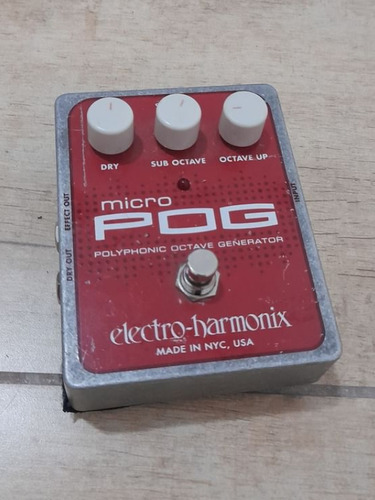 Pedal De Efecto Micro Pog Oct/polifónico Electroharmonix