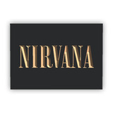 Quadro Entalhado Em Madeira - Nirvana 2 - Rock - Bandas