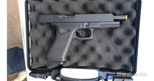 Pistola Airsoft Glock Gen34 Gbb 6.0mm - We+blowback+greengás