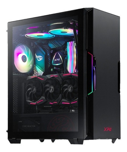 Gabinete Gamer Xpg Starker Mid Tower 2x Fan Vidrio Templado