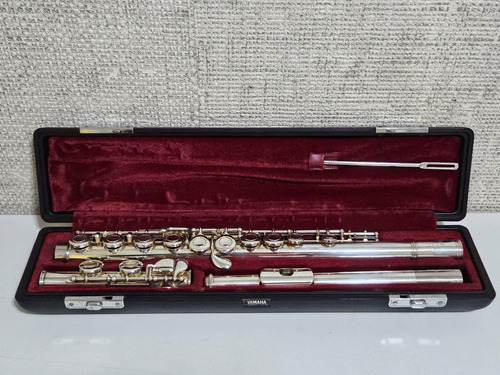 Flauta Transversal Yamaha Yfl 211 S Prata Usada Ref: 666