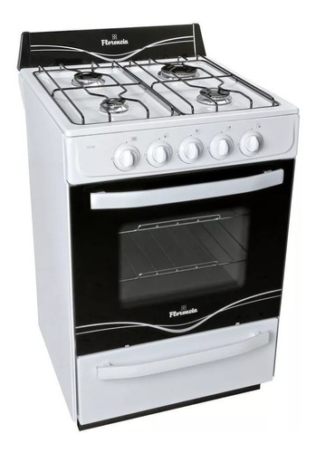 Cocina Florencia Recta 5516f A Gas 4 Hornallas Blanca Horno