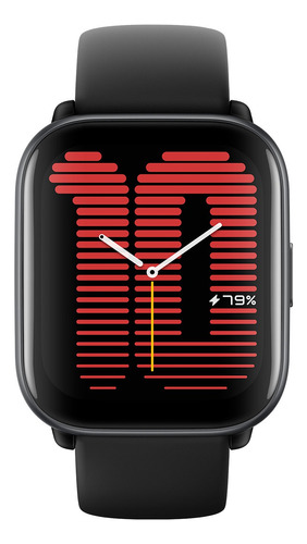 Smartwatch Amazfit Active Con Coach I A, Gps, Alexa (black) Color De La Caja Negro Color De La Correa Negro Diseño De La Correa Liberación Rápida