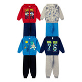 04 Conjunto Moletom Balloon Kids Menino Inverno Capuz Ziper