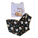 Pijama Cafe Con Galletitas Cod 39