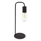 Velador Nordico Industrial Imola C/ Lamp Led Pera Clear