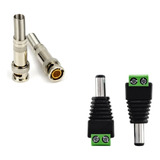 16 Conector Bnc Com Mola + 8 P4 Macho Com Borne