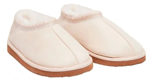 Pantuflas Botín Mujer Ws Beige