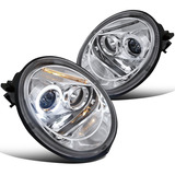 Volkswagen Beetle 1998 2005 Par Faros Lupa Led Fondo Cromado