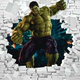 Adesivo Parede Heróis Hulk Decoração Quarto Infantil Sala M²