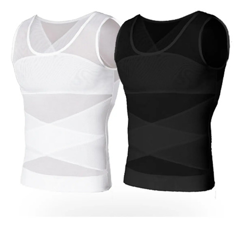 2pcs Ginecomastia Camisa Hombres Adelgazamiento Pecho | Meses sin interés