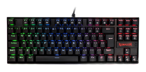 Teclado Gamer Kumara K552 Rgb Outemu Switch Red Redragon