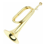 Cuerno De Trompeta Mini Bugle De Latón Dorado