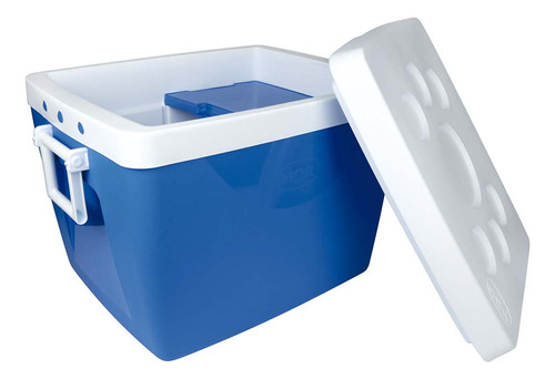 Caixa Térmica Cooler Com Alça 75 Litros Azul Mor