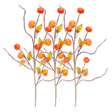 Florero Artificial Con Forma De Rama De Calabaza Falsa, 3 Un