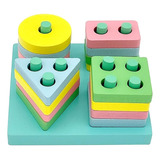 Juguete Puzzle 4 Piezas Encaje Madera Didáctico Infantil