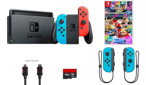 Kit De 6 Artículos De Nintendo Switch: Consola Nintendo