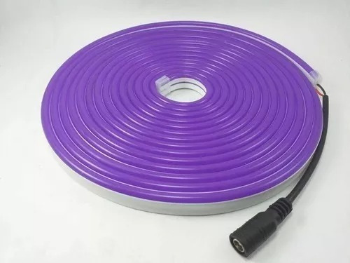 Cinta Neon Led Flexible - 5m - 24v - Luz Morado Uva