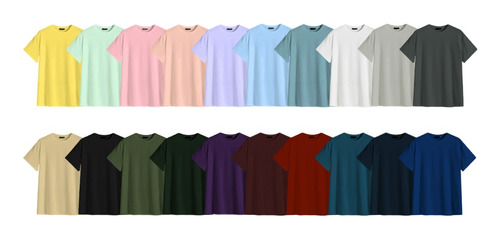 Playeras Oversize Varios Colores Paquete De 18 Pzs