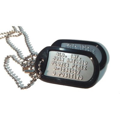 Aojuego Placas Identificación Militar Dog Tag Mate Calidad!