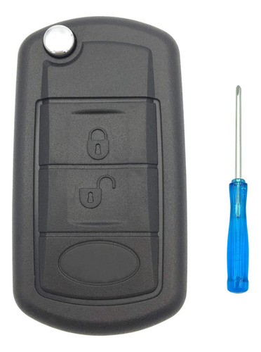 Henrida 3 Buttons Keyless Entry Remote Flip Car Key Case Fob