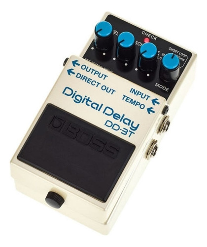 Pedal De Efeito Boss Digital Delay Dd-3t  Branco