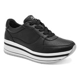 Tenis Mujer Flexi 101011 Negro 120-517