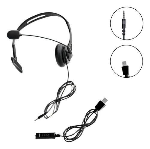 Fone De Ouvido Profissional Headset Para Uso No Celular E Pc
