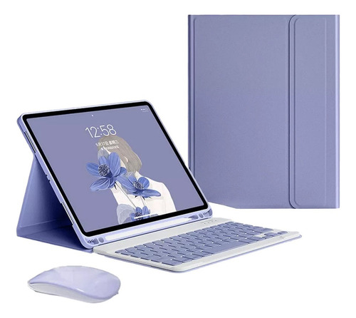 Capa Tablet+teclado+mouse Para iPad Air 4/iPad Air 5 10.9