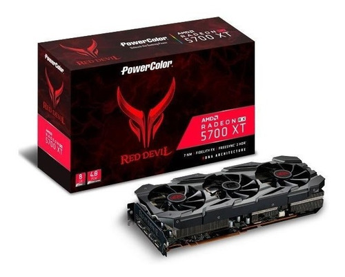 Placa De Vídeo Amd Powercolor Red Devil Radeon Rx 5700 8gb