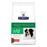 Alimento Hill's Prescription Diet Weight Reduction R/d Para Perro Adulto Sabor Pollo En Bolsa De 27.5lb