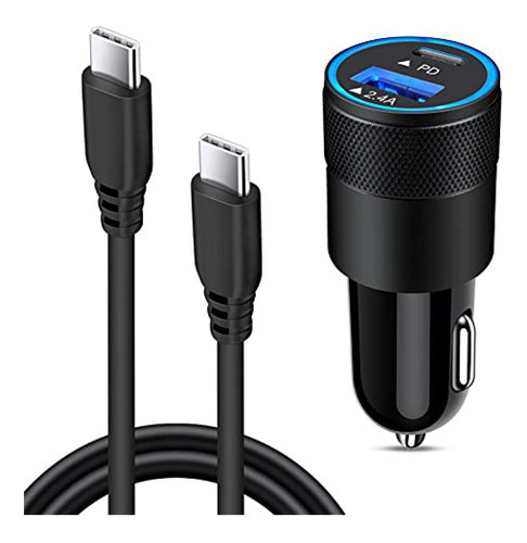 Cargador De Coche Rpido Usb C Para Samsung Galaxy S22 S22+ S