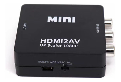 Adaptador Hdmi A Rca Av 1080p Convertidor De Audio Y Video