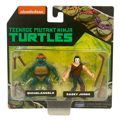 Tortugas Ninja Set 2 Figuras Michelangelo Y C Jones Int81140 | Envío gratis