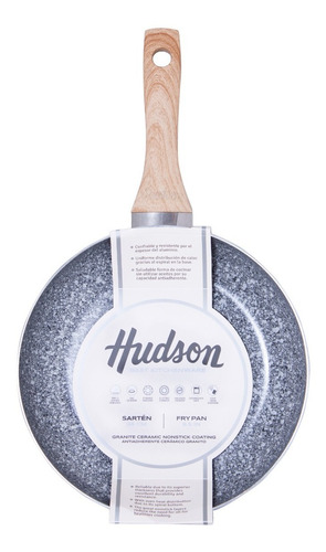 Sarten Hudson Ceramica Aluminio Antiadherente Granito 20 Cm