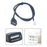 2 Unids 4 Pines+6 Pines Conector Cable Usb Para Radio De Coc