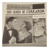 Partitura Sus Ojos Se Cerraron. Tango. Musica: Carlos Gardel