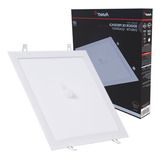 Painel Plafon Quadrado Embutir 24w Com Sensor Presença 6500k