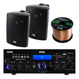 Amplificador Pyle Pda6bu Con Bluetooth, Radio Am/fm, Usb,