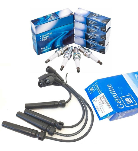 Juego Ignicion Cables + Bujias Originales Aveo 1.6 16v