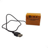 Bateria Para Farol 6x18650 28800 Mah 4.2v Recarregável Usb