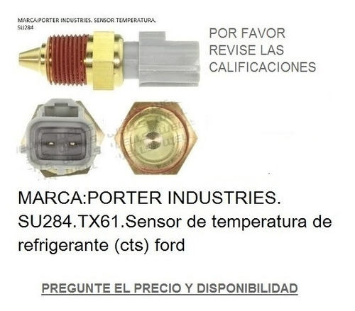 Sensor Temperatura Ford Focus Bronco Escape Escort Su284 Foto 7