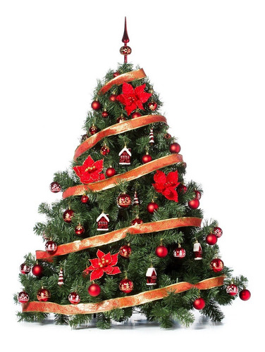 Arbol Navidad Patagonia Xl 1.50mt Deco Rojo Cybermonday