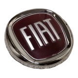 Insignia Emblema Fiat Rojo 85mm Grande Punto 500 Palio