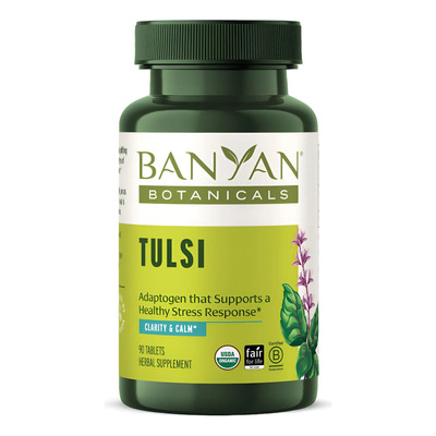 Banyan Botanicals Tulsi Orgánico Albahaca Santa 90ct | Meses sin interés