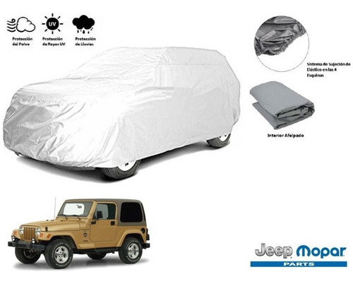 Cubierta Funda Cubreauto Afelpada Jeep Wrangler 1998