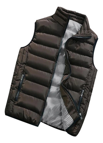 Chaqueta Para Hombre, Chaleco Acolchado, Cálido, Con Capucha