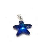 Dije Estrella De Mar De 16 Mm Cristal Swarovski Plata 925 