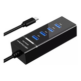 Hub Usb Tipo C 4 Puertos Adaptador Convertidor Usb 3.0