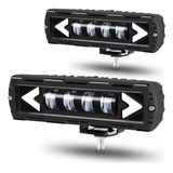 A Par 6'' 8d Led Barra Faros Tricolor 3000k 4300k 6000k Y